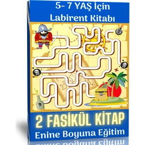 Enine Boyuna Eğitim 5-7 Yaş Için Labirent Kitap Seti (2 Fasikül Kitap)