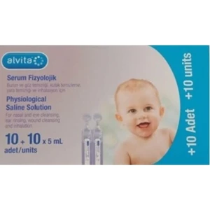 Alvita Serum Fizyolojik 20 Flakon