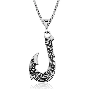 Gümüş Kanca Erkek Kolye