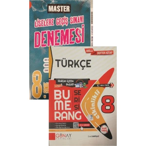 Günay Yayınları Gün&Ay Yayınları Bumerang Serisi 8. Sınıf Türkçe Okyanus Denemeli