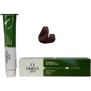 Omega Plus Color Professional Hair Color Cream 60 ml 7/34 Kumral Dore Bakır