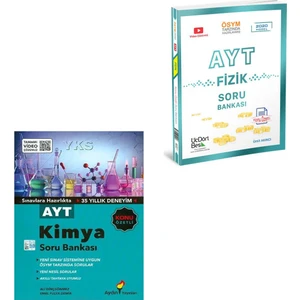 ÜçDörtBeş Yayınları AYT Seti (Aydın AYT Kimya Soru Bankası + AYT Fizik Soru Bankası) 2025