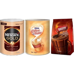 Gold 900 gr +Nestle Coffee Mate 2 kg +Nestle Sıcak Çikolata 1 kg