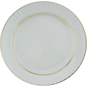 Güral Porselen Mat Yaldızlı 16Cm Düz Pasta Tabağı 12'Li Sf16Du23