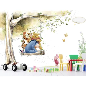 Özel Duvarlar Winnie The Pooh Çocuk Odası Duvar Kağıdı