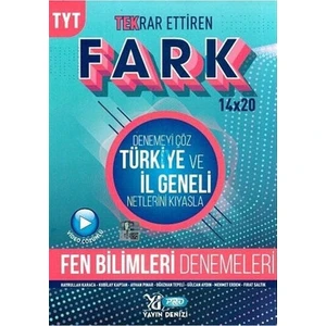 Yayın Denizi Yayınları TYT Fen Bilimleri Fark 14 x 20 Tekrar Ettiren Denemeleri
