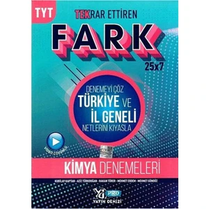 Yayın Denizi Yayınları TYT Kimya Fark 25 x 7 Tekrar Ettiren Denemeleri
