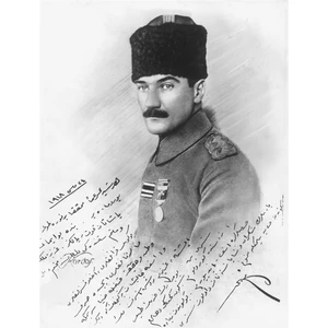 Atatürkün Gençlik Kanvas Tablo