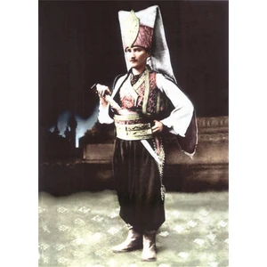 Atatürk Yeniçeri Kıyafetiyle Kanvas Tablo