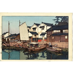 Deniz Kenarı Japon Sanatı Kanvas Tablo