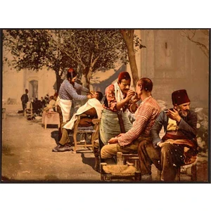 İstanbul Berber Kanvas Tablo