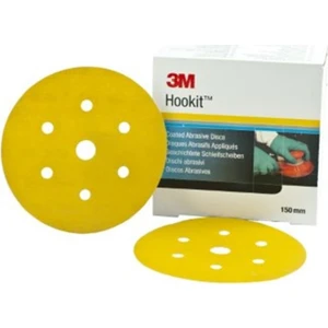 3m 80359 255P P180 Sarı 7 Delikli Disk Zımpara 150 mm 100 'lü