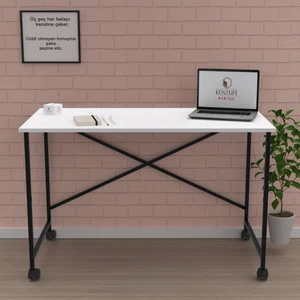 Kenzlife ofis masası momoko 075x090x60 byzsyh tekerlekli