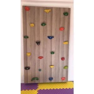 Oyun Terapi Market Ahşap Tırmanma Duvarı Taşlı 120X200 mt