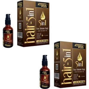 Softto Plus 5 In 1 Saç Bakım Yağı 50 ml x 2 Adet