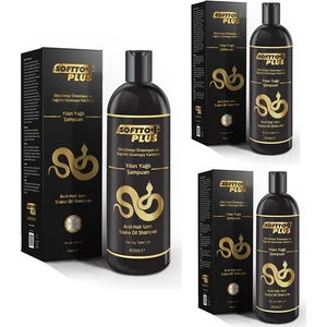 Softto Plus Yılan Yağlı Şampuan 400 ml x 3 Adet