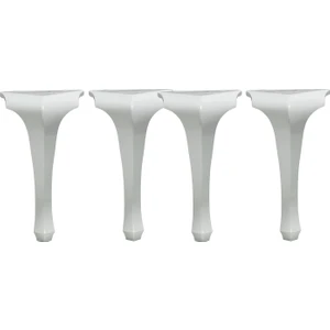 PVC Burada Lükens 40 cm Beyaz Plastik Ayak