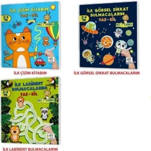 Yükselen Zeka Evde Etkinlik Seti 2 – Mucit Karınca Serisi Yaz-Sil Kitaplar / Çocuk Etkinlik Kitabı