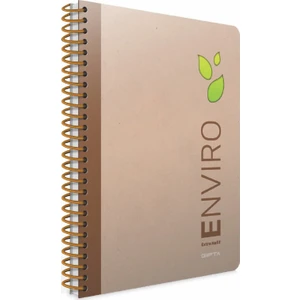 A4 Çizgili Enviro Spiralli Seperatörlü Sert Kapaklı Defter 120 Yaprak