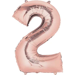 2 Rakam Rose Folyo Balon 100 cm