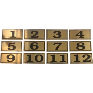 4x8 cm 1 Den 12 Ye Yapışkanlı Altın Sarı