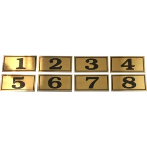 4x8 cm 1 Den 8 E Yapışkanlı Altın Sarı