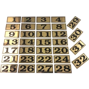 4x8 cm  1  Den 32 Ye Yapışkanlı Altın Sarı