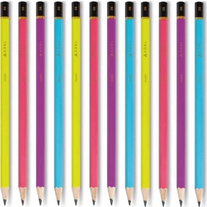 Kurşun Kalem Matte Canlı Renkler 12'li Set
