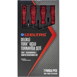 Izeltaş Delikli Torx Uçlu Tornavida Seti 7'li