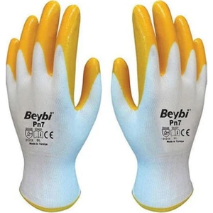 Sarı Nitril Eldiven Pn7 No 10