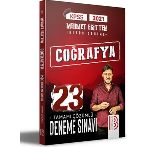 Benim Hocam Yayınları 2021 KPSS Coğrafya Tamamı Çözümlü 23 Bordo Deneme Sınavı