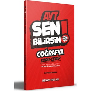 Benim Hocam Yayınları AYT Coğrafya Sen Bilirsin Soru-Cevap Kitabı