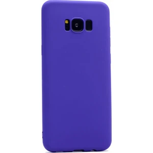 Samsung Galaxy S8 Plus Kılıf Premier Silikon Kılıf+3D Cam Mor