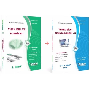 Egem Eğitim Yayınları AÖF Türk Dili Ve Edebiyatı 3. Sınıf 6. Dönem Tüm Dersler (Bahar)