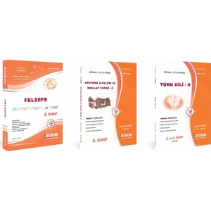 Egem Eğitim Yayınları AÖF Felsefe 2. Sınıf 4. Dönem Tüm Dersler (Bahar)