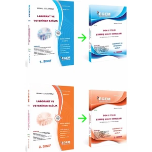 Egem Eğitim Yayınları Laborant ve Veteriner Sağlık 1 ve 2. Sınıf 2 İle 4. Yarıyıl Konu Anlatımlı Çözümlü Soru Bankası + Çıkmış Sorular Seti (Bahar)