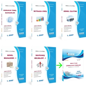 Egem Eğitim Yayınları AÖF Siyaset Bilimi ve Kamu Yönetimi 1. Sınıf 1. Dönem Set (Güz)