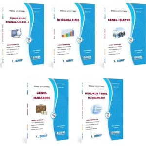 Egem Eğitim Yayınları AÖF Emlak Yönetimi 1. Sınıf 1. Dönem (Güz)