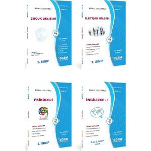 Egem Eğitim Yayınları AÖF Çocuk Gelişimi 1. Sınıf 1. Dönem (Güz)
