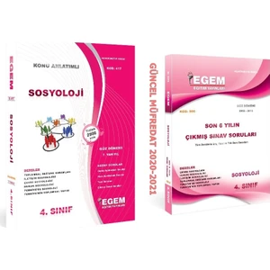 Egem Eğitim Yayınları AÖF Sosyoloji 4. Sınıf 7. Dönem (Güz)