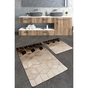 Talia Home Mozaik Desenli 2'Lİ Banyo Paspas Seti TLAHMP-238