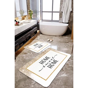 Talia Home Gold Simli 2 li Banyo Paspas Seti TLAHMP-246