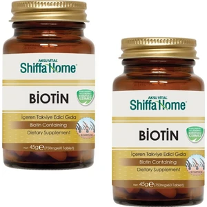 Shiffa Home Biotin 750 mg 60 Kapsül x 2 Adet