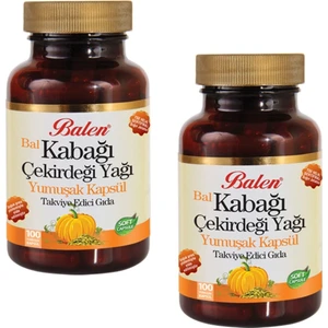 Kabak Çekirdeği Yağı 1380 mg 100 Kapsül x 2 Adet
