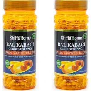 Shiffa Home Kabak Çekirdeği Yağı 100 Softjel 1000 Mg X 2 Adet