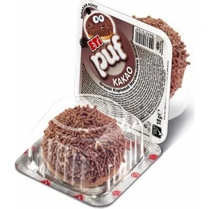 PUF Kakaolu Granüllü Kaplamalı Marshmallow Bisküvi 18 gr x 48 Adet Lezzetli Atıştırmalık