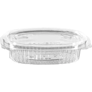 Plastik Oval Sızdırmaz Kap 80 gr 100'lü