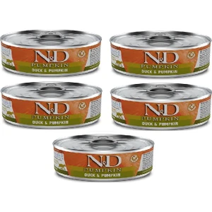 N&d Pumpkin Tahılsız 5 Adet Balkabağı Ördek Yetişkin Yaş Mama 80 gr