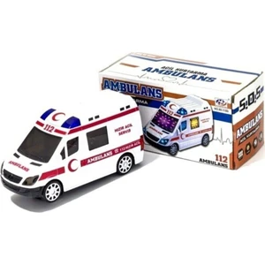 Oyuncak Ambulans 3D Işıklı Sesli Araba