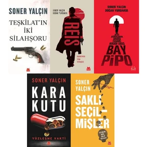 Soner Yalçın 5 Kitap Set (Kara Kutu, Saklı Seçilmişler, Teşkilat'ın Iki Silahşoru, Reis, Bay Pipo)
